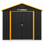 Yarrix 8x6 Galvanized Steel Garden Shed - Image 2