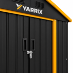Yarrix 8x6 Galvanized Steel Garden Shed - Image 4
